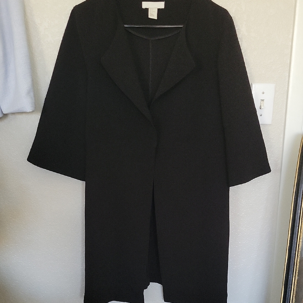 H&M Black Cape Jacket Timeless Design